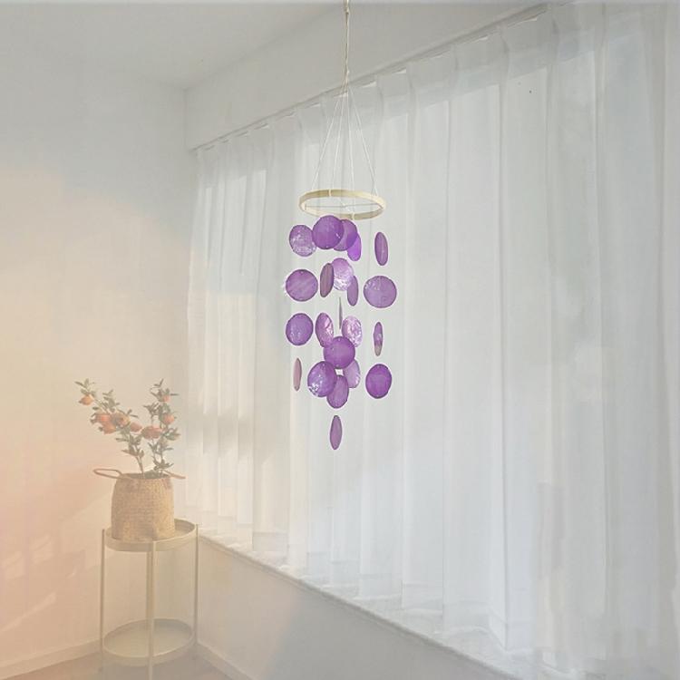 Handcrafted Capiz Shell Windchime Coastal Styles Decors forOutdoors Indoor,Garden Decorations Wind Chimes for Outside