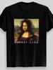 Funny Mona Lisa Parody Graphic Unisexs T Shirt Unisex Cotton Tee Oversized Summer Spring Novelty Streetwear Top Humorous Art Oneck
