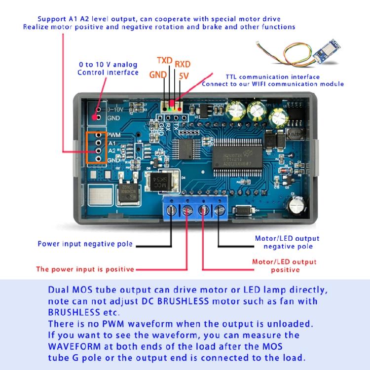 Motor Speed Governor 6-30V/5A/150W Slow Start Slow Stop Encoder MP05/MP05-W