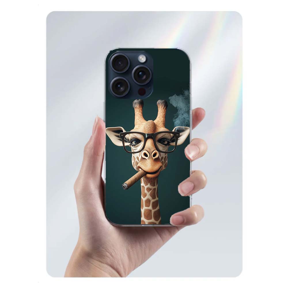 Giraffes Have Long Necks Clear Phone Case For Iphone 17 Air 16 Pro Max 15 Pro 14 Plus 17E 16E 11 13 12 Mini Cover Cases Fundas C