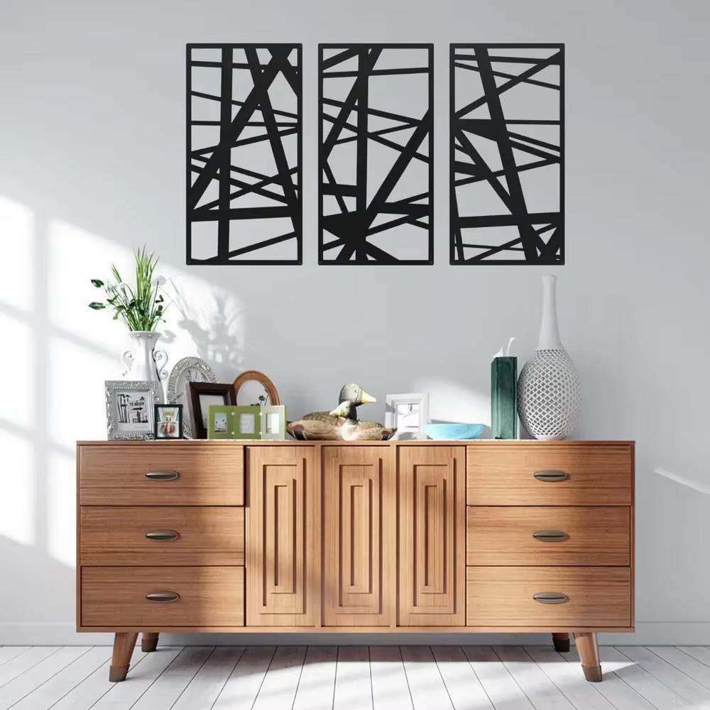 Modern Metal Wall Art: Hollow Out Design for Stylish Spaces.Charming Metal Wall Sculpture: Hollow Out for Home & Office.