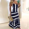 Womens Tie-Dye Beach Pullover Maxi Boho Sundress Ladies Loose Long Slip Dress