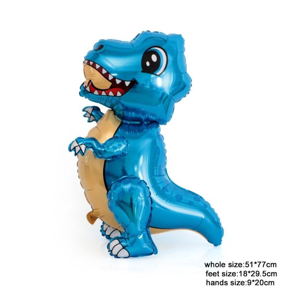 3D Rosa Dinosaurier Ballon Set Geburtstag Party Banner Kuchen Einsetzen Dinosaurier Ballon Party Dekoration Lieferungen