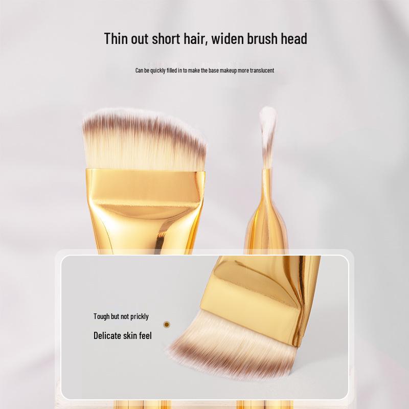 Ultra-Thin Seamless Foundation Brush: Lightweight, Non-Absorbing, Flat Head Makeup Tool for Liquid Foundation