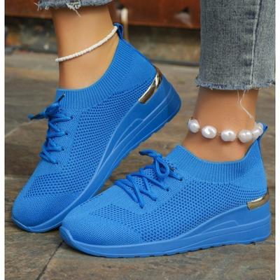 Neue Damen Sommer Atmungsaktive Mesh Flache Vulkanisierte Schuhe Freizeit Sneaker Schuhräumung Einzelne Schuhe Zapatos Mujer