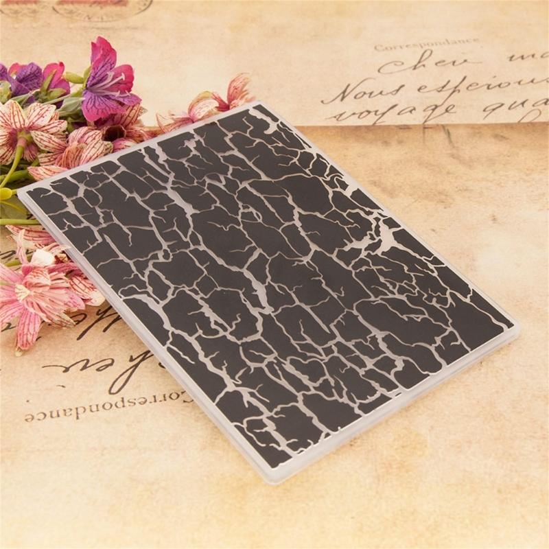 Crafting Stamping Plate for Handmade Projects Sturdy Plastic Texture Art Tool