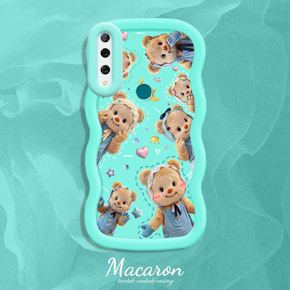 

Окрашенный узор Big Wave Edge Мягкий силиконовый материал Macaron чехол для телефона противоударный защитный резиновый чехол для iPhone Huawei Honor Infinix Tecno Infinix Note 40 Pro 4G синий