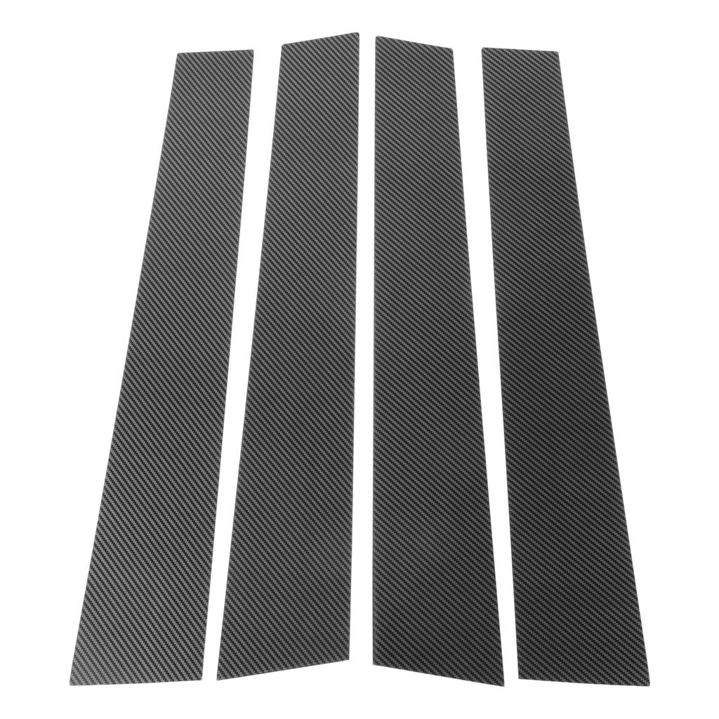 ABSOPRO Door Pillar Window Trim Stickers for Pillar Door Outer Exterior Carbon Fiber Pattern Black for VW Touran Anti-Scratch Posts, Covers, 2016-2019