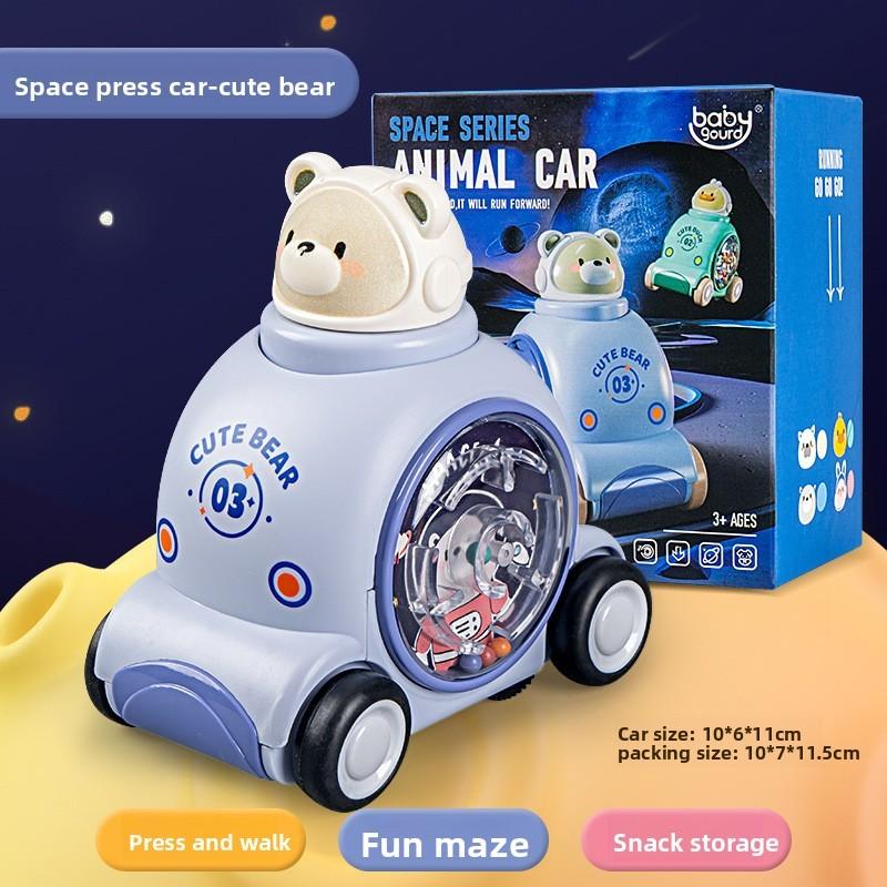 Dog Rabbit Animal Themed Inertia Toy Car For Kids With Press And Glide Play For Children Ages 3 To 6