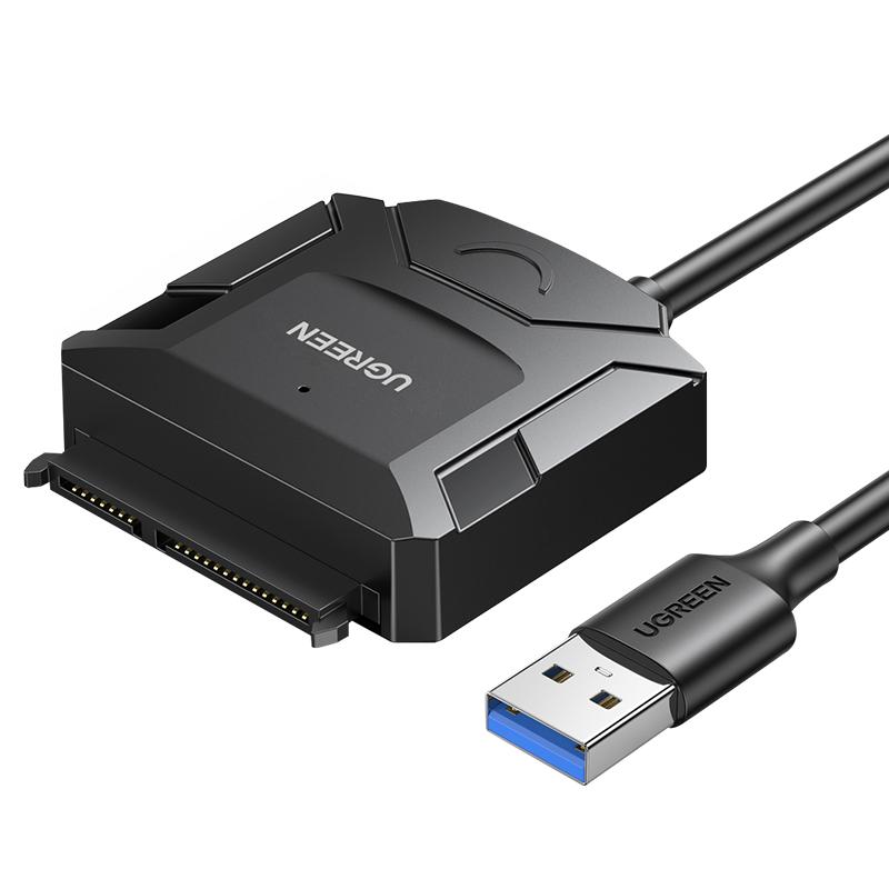 Adapter Cable for HDD and SSD SATA 25 35 USB 30 up to 4TB black