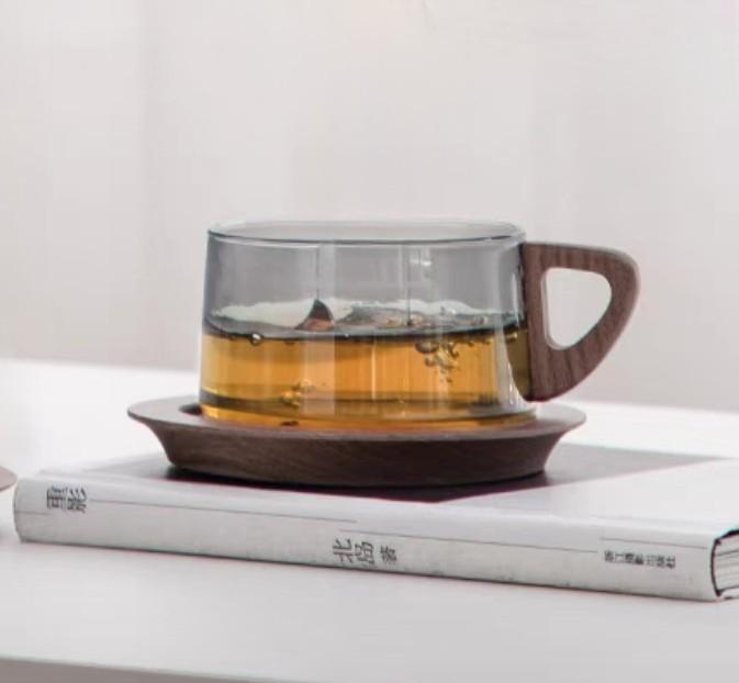 

Кофейная чашка Dundun из цельного дерева, чайные чашки, кружки, роскошные офисные чайные чашки, чайный сервиз для дневного использования. 200ml зелёный