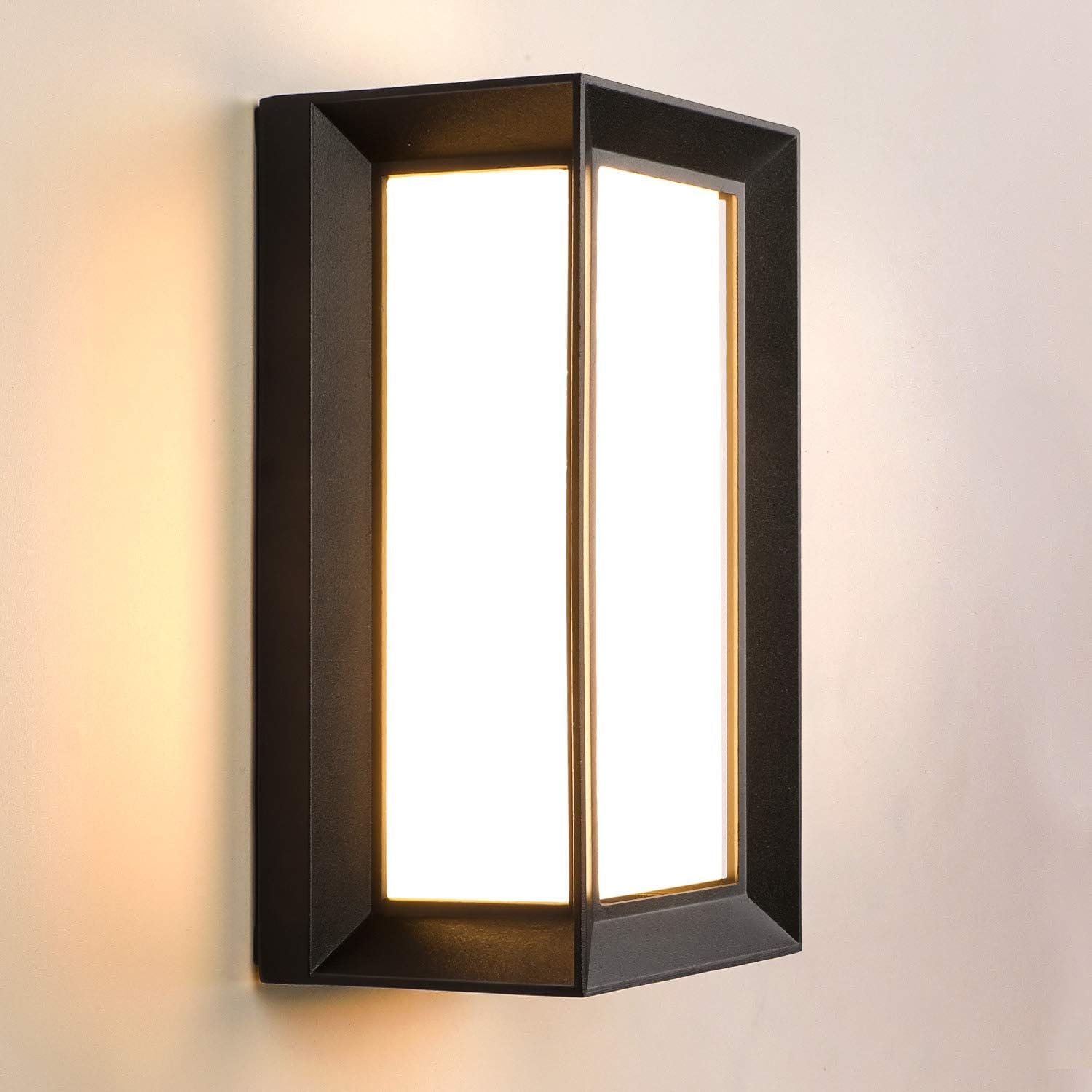 

Светодиодный светильник Lightess для крыльца, наружный, настенный, настенный, для входа, монтируемый на заднем воротном столбе, наружный, охранный, садовый, настенный, настенный теплый белый