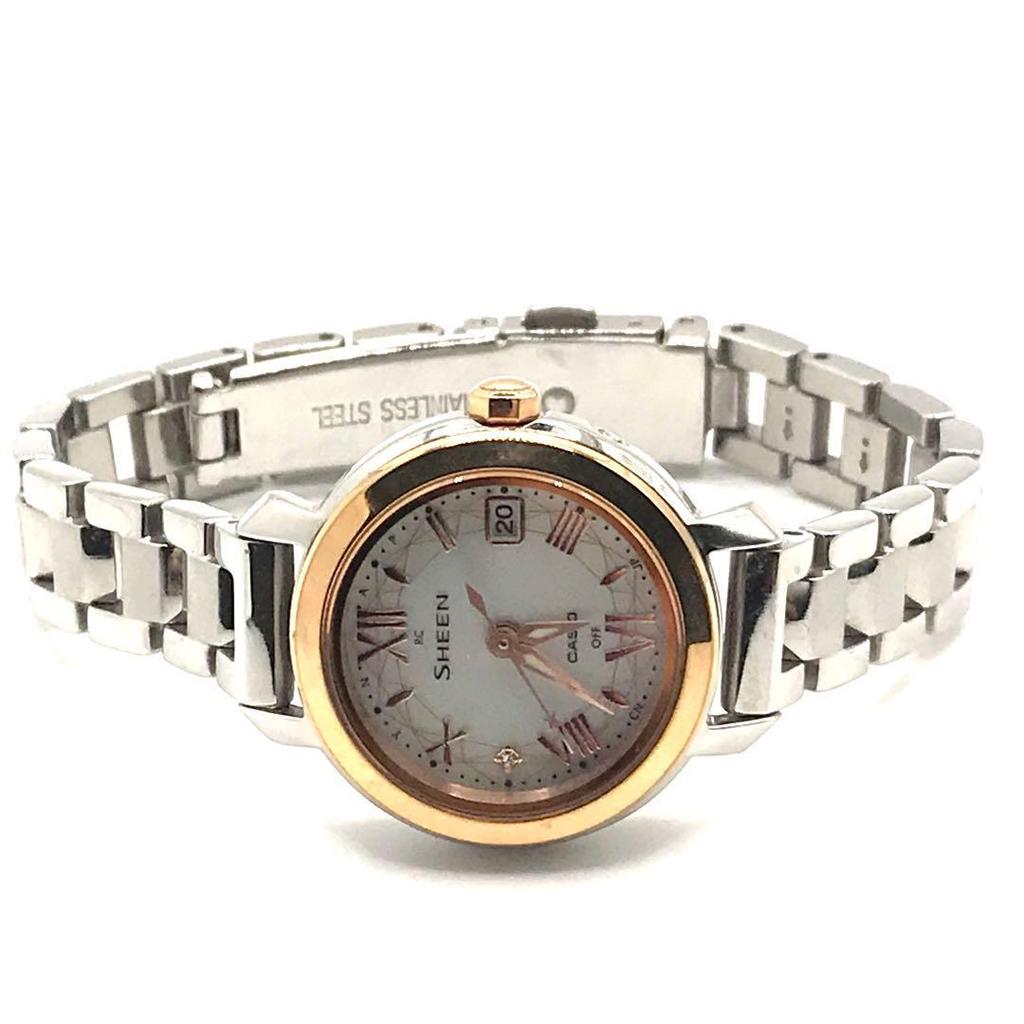 Used CASIO Casio SHEEN WAVE CEPTOR solar men's watch