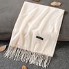 Sciarpa in cashmere spessa ed estesa autunno e inverno 2024, versatile sciarpa calda da donna, sciarpa a doppia faccia, scialle