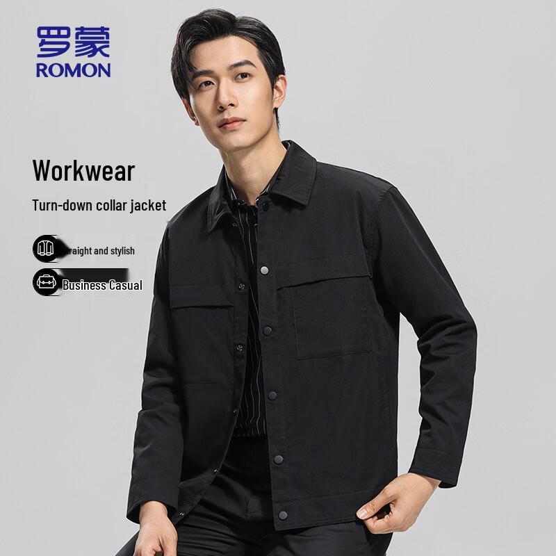 ROMON Men s Short Lapel Workwear Jacket 190