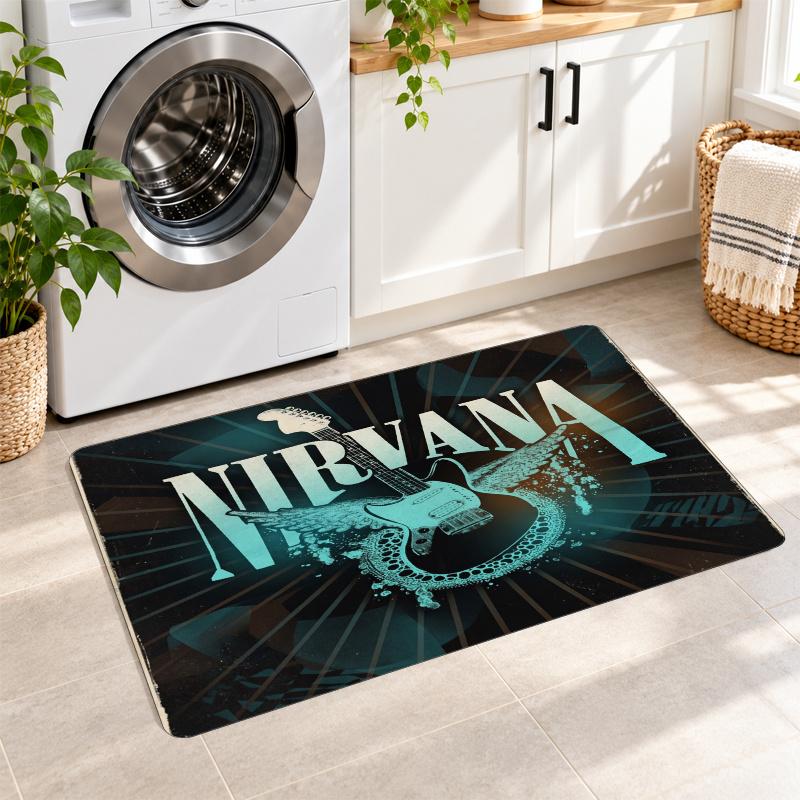 Flannel Kitchen Mat Nirvana Soft Area Rug Non Slip Floor Carpet Home Decoration