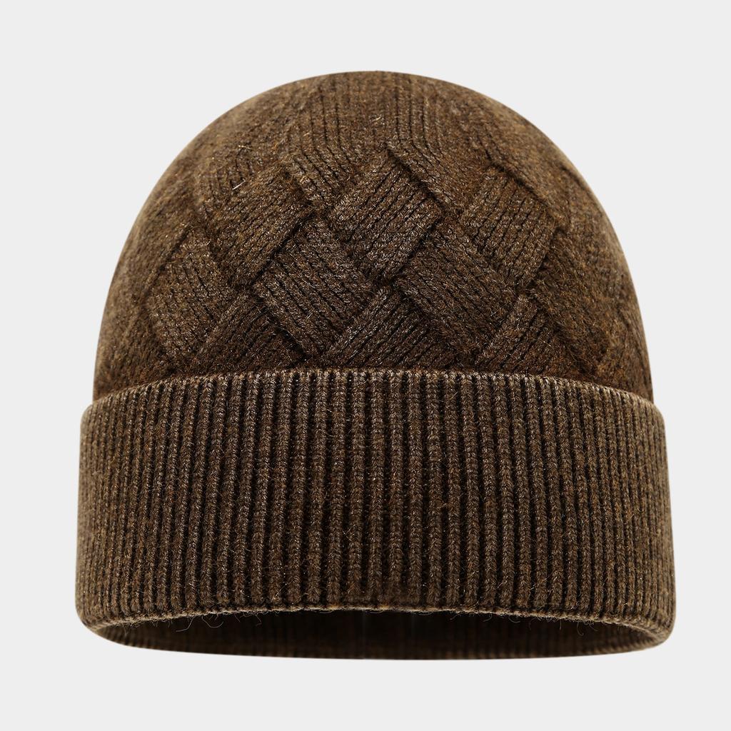 European and American fashion headgear autumn and winter core yarn couple ear protection knitted hat outdoor leisure shopping warm hat