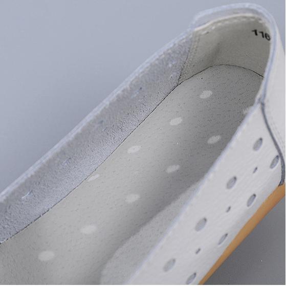 35-46 Stor Størrelse Fuglerede Sommer Damesko Hul Mokasiner TPR-såle Tå Damesko Middelaldrende og Eldre Morssko