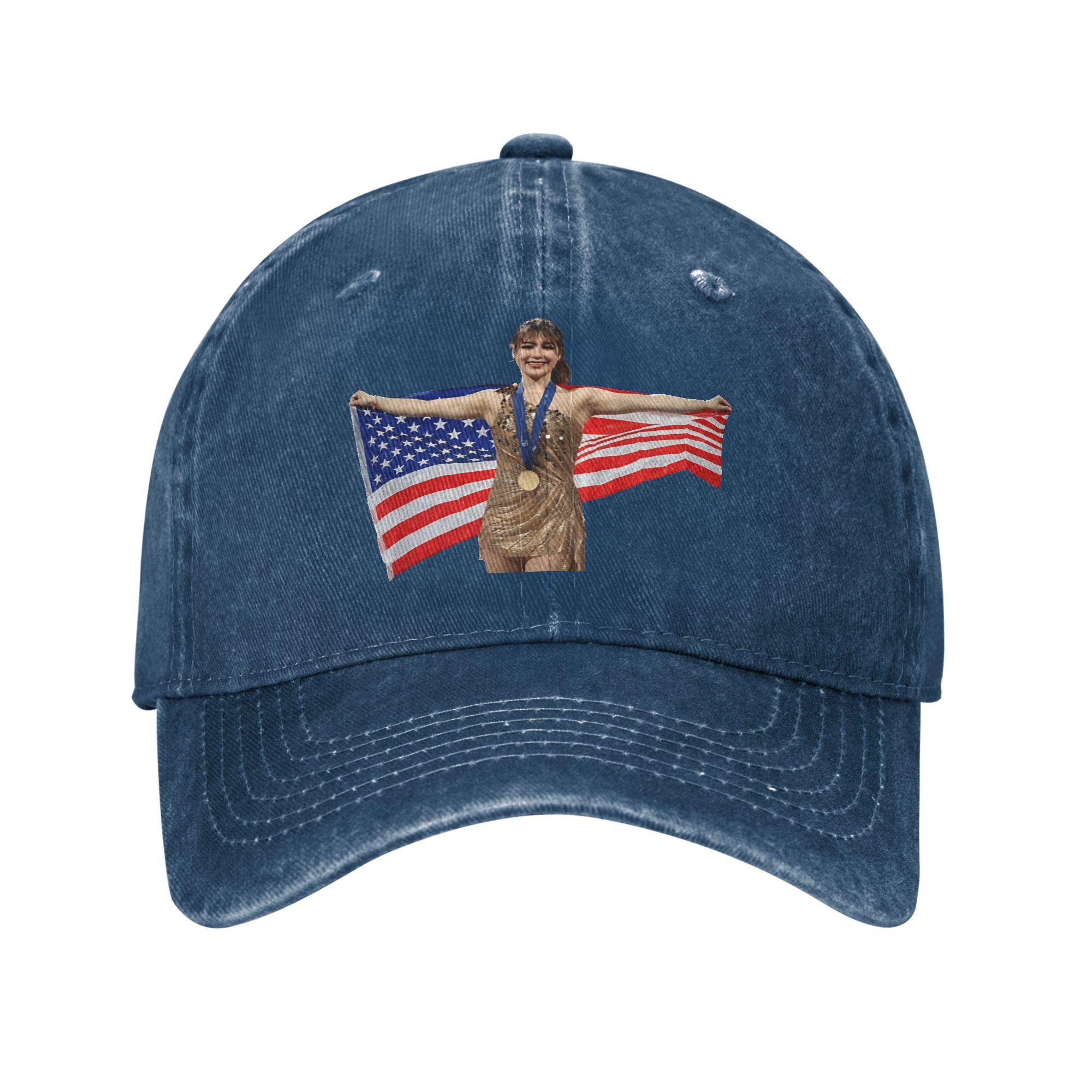 

Alysa Liu Sun Baseball Cap Unisex-Teens Custom DIY Trucker Hat Summer Vintage Running Hippie Adjustable Baseball Caps One Size