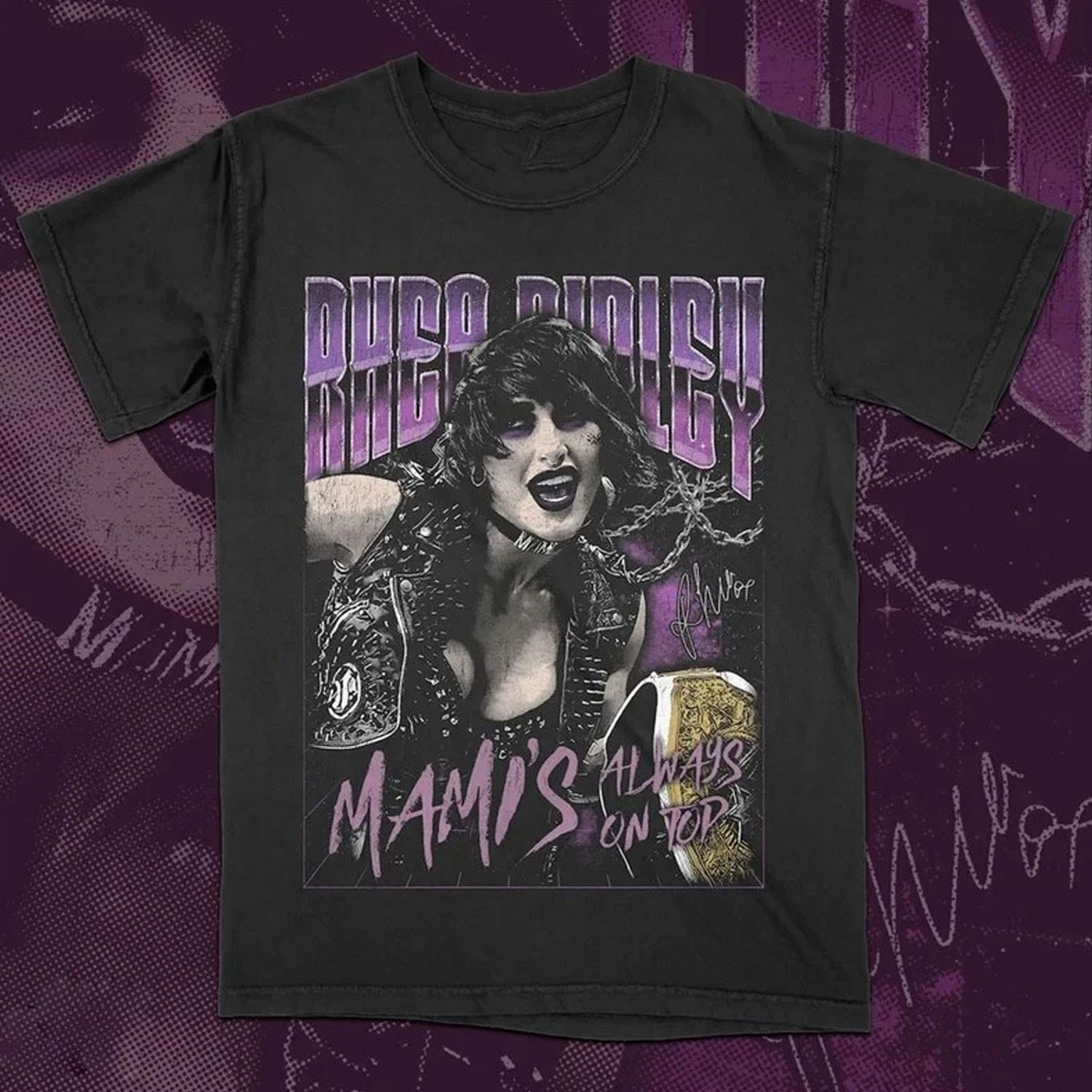 Rhea Ripley Mami Always on Top Classic T-shirt Cotton unisex Tee M