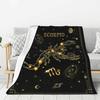Scorpio Gifts, Scorpio Zodiac Blanket 60"X50", Scorpio Zodiac Gifts For Women Moon Constellation Throw Blanket Astrology Decor W