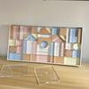 Transparent Rainbow 3D Building Blocks: Educational Acrylic Cubes for Children