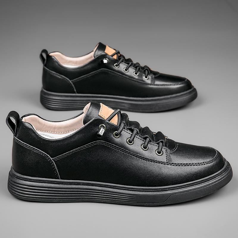 Fashion Fashion Leather Men Skateboarding Shoes Outdoor Casual Sneakers Sports Shoes Men Flats Slip-on White Shoes for Men Sneakers