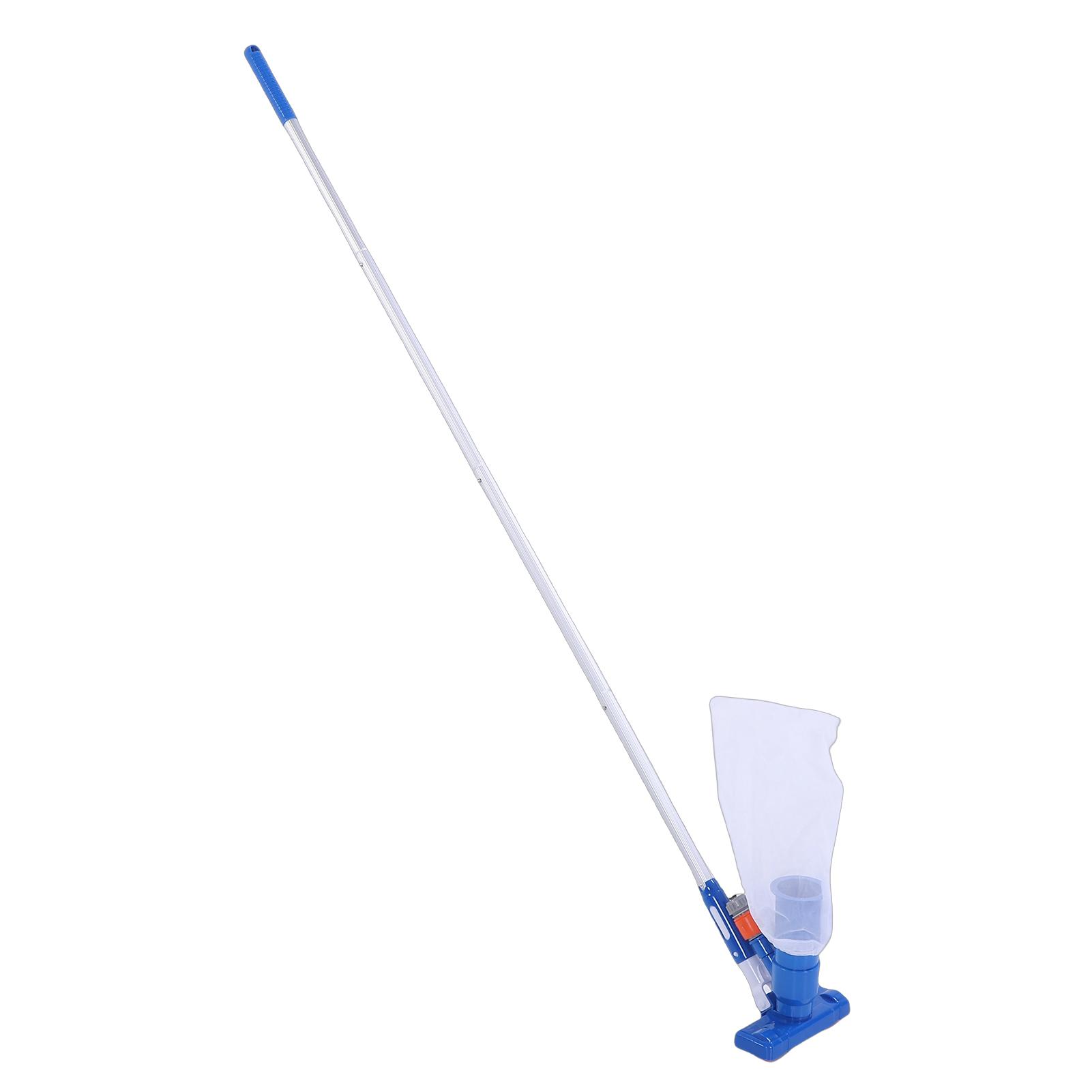 Portable Pool Vacuum Jet Underwater Cleaner with 4 Section Pole for Above Ground Pool Spas Pond Fountains US Style