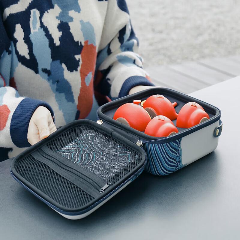 Edenus Ceramic Kung Fu Travel Tea Set