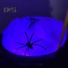 Halloween Witch Cauldron Set DIY Plastic Black Pot with Artificial Spiders Light Up Bubble Witch Cauldron for Halloween Kitchen Table Decor