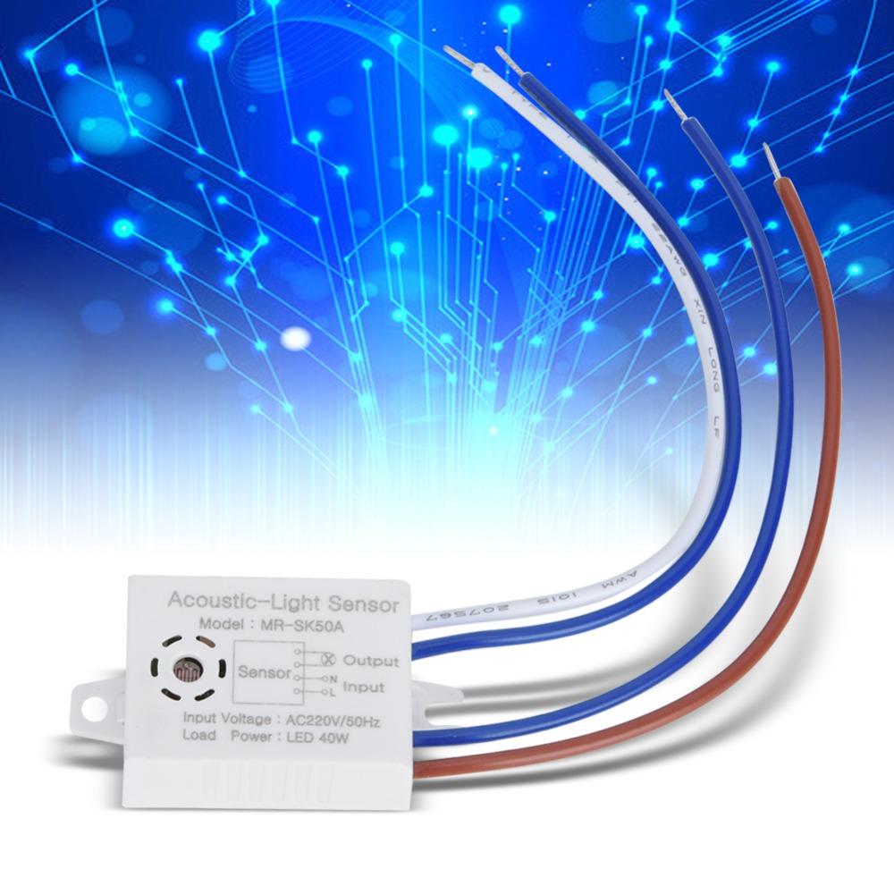 5PCS Voice Activated LED Sound and Light Control Switch Photocell Sensor  Home Improvement