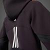 Adidas X Rui Zhou Collaboration FW23 Solid Color Cropped Design Hooded Jacket Women Jacket Black IU0170