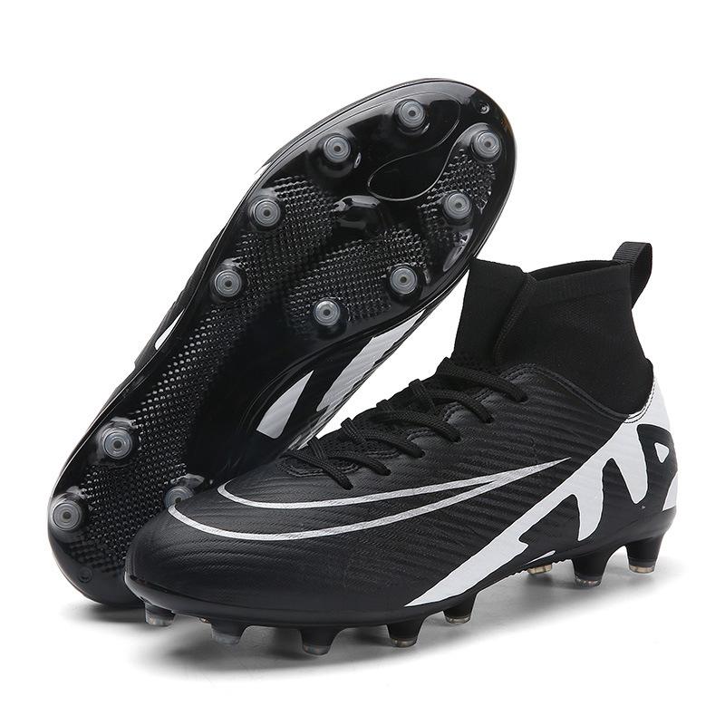 

High Top Sports Crush Large Size Outdoor DingTalk Football Shoes Men s Grass Training Long Youth Football Shoes 35