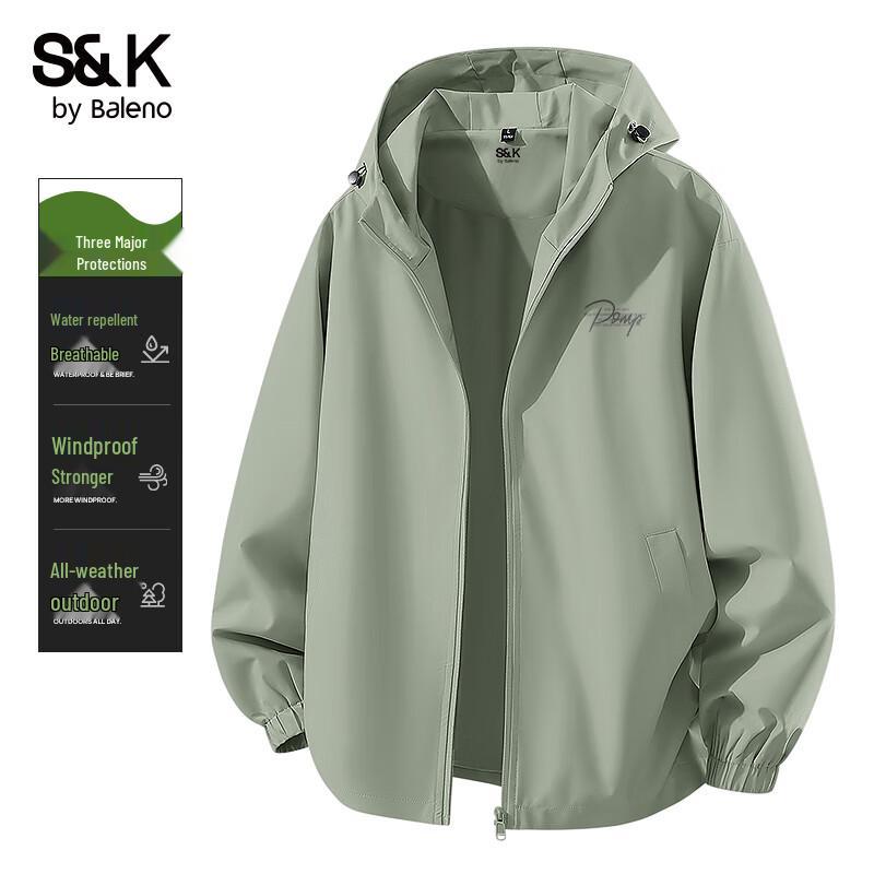 Baleno Men's S&K Series Waterproof Outdoor Hooded Jacket