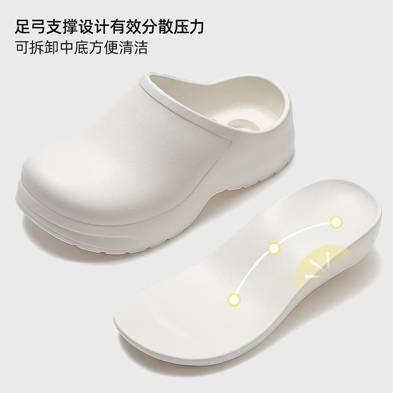 Medical operating room slippers eva non-slip and deodorant nurse special bag head soft sole not tired foot hole shoes