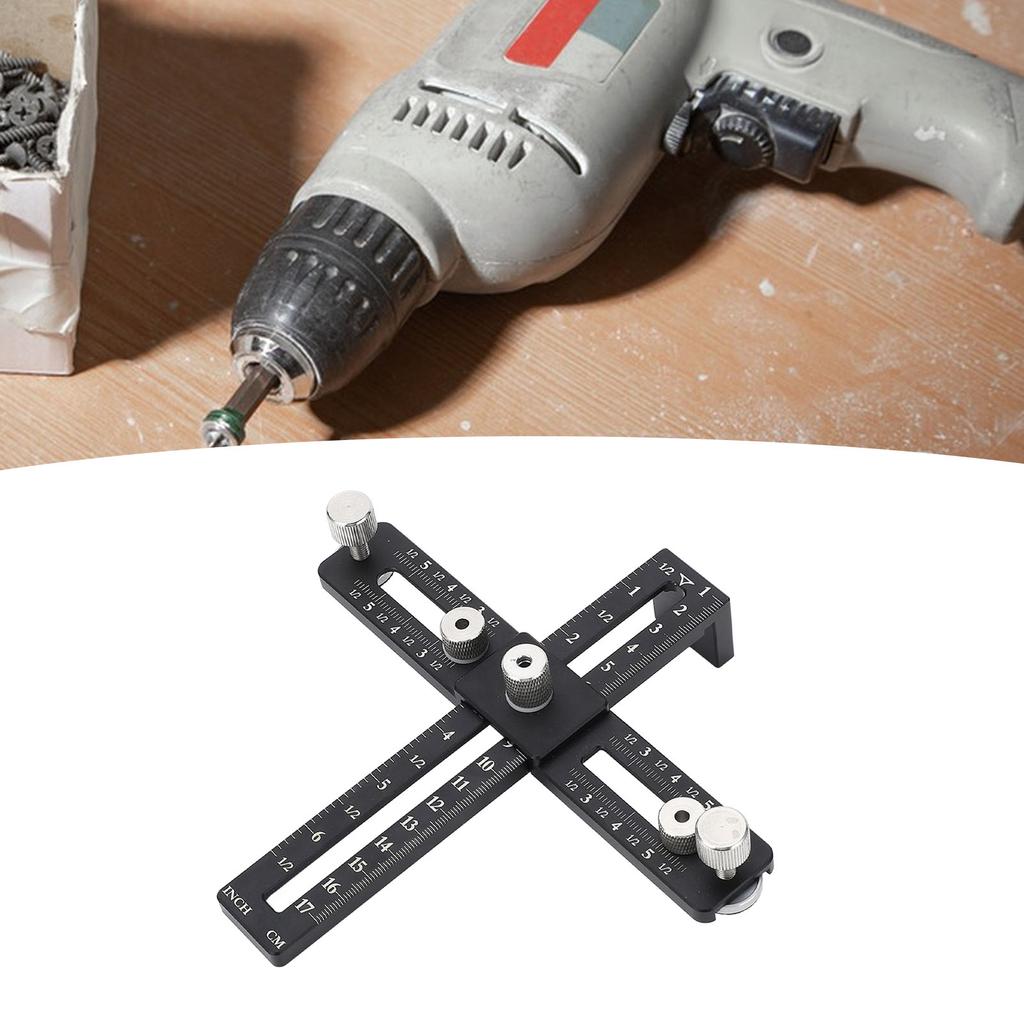 Cabinet Handle Template Tool Aluminium Alloy Punch Locator Drill Template   for Woodworking