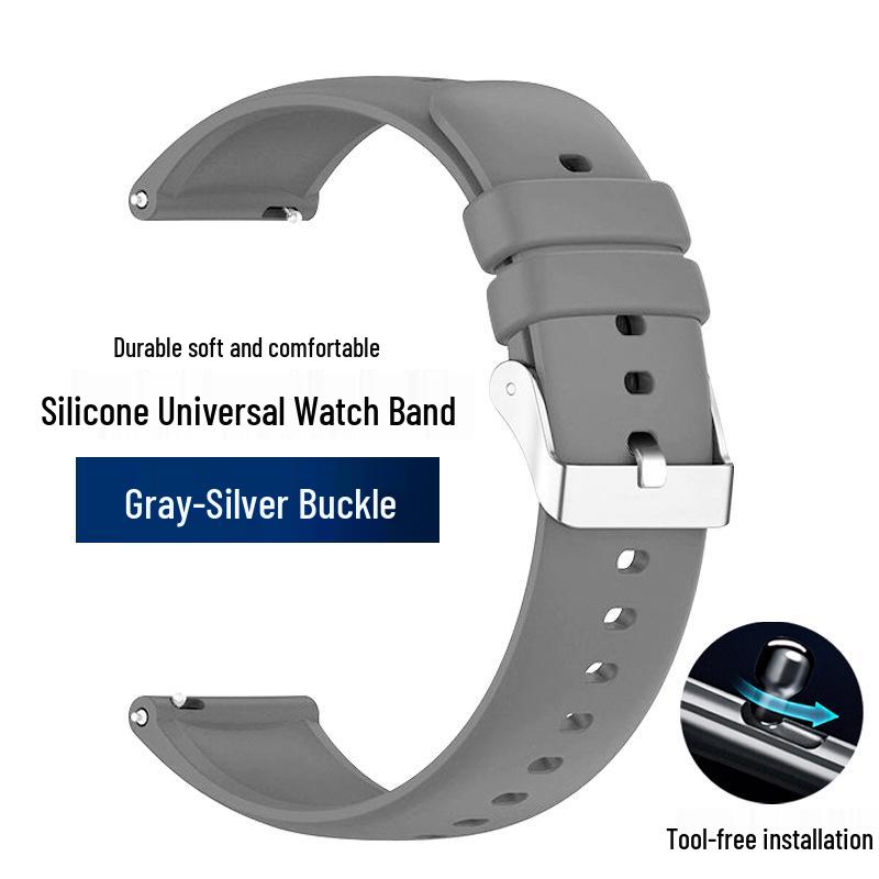 Curea de ceas sport din silicon cu eliberare rapidă - Impermeabilă, Universală, Compatibilă cu toate seriile de smartwatch pentru bărbați și femei