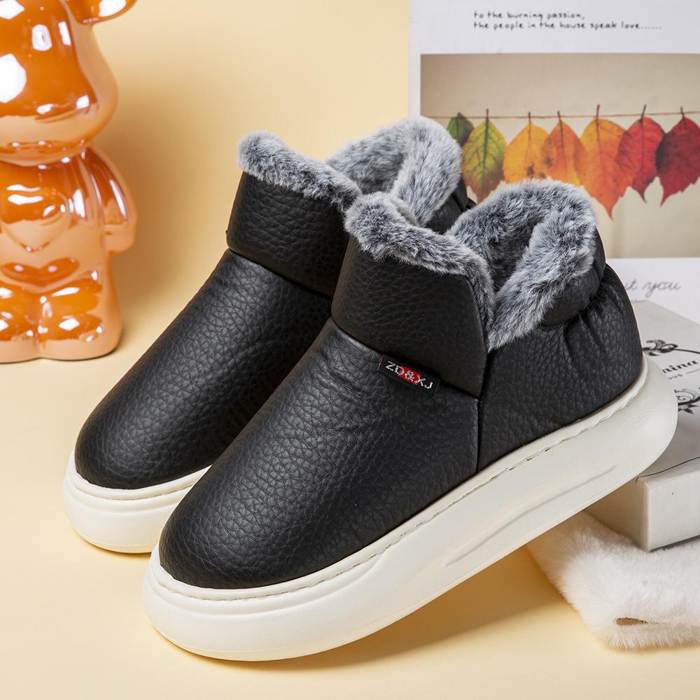 

New Plush Soft Sole Comfortable and Lightweight Thick Sole Cotton Shoes Warm Plush Lightweight Home Shoes for Men and Women 37