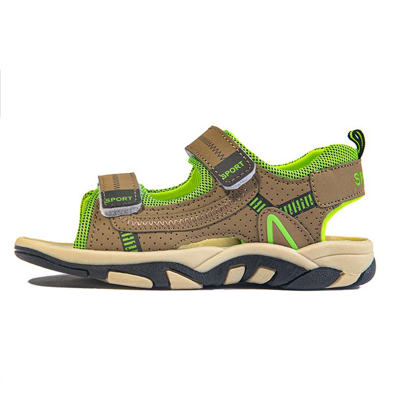 

Arrived Fashion Children s Sandals Summer Kids Open Toe Casual Breathable Shoes Non-Slip Beach Sandals Boys Girls Sneakers 38 зелений
