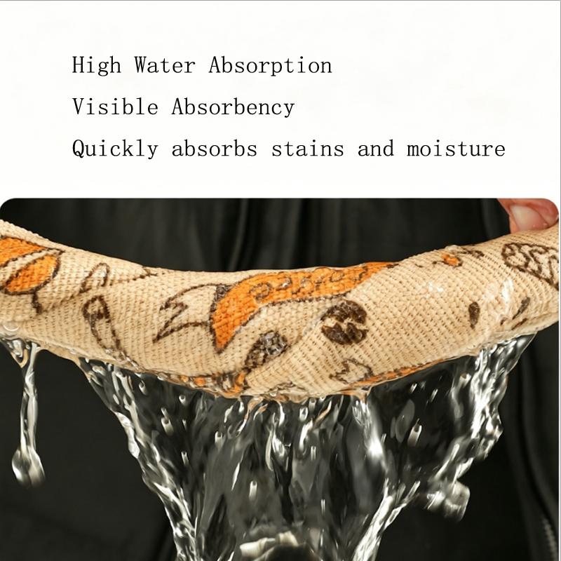 20pcs/roll Multifunctional Printed Tearable Cleaning Cloths, Microfiber Disposable Kitchen Dish Towels for Home Cleaning