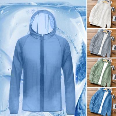 Loose Summer Sports Coat Lightweight Cardigan Sun Protection Jacket Men Clothing Sun-resistant