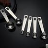 Stainless Steel Measuring Spoon Set with Scale Accurate Dosage Measuring Spoon Dishwasher Safe Kitchen Gadget for Coffee Milk Powder Spices
