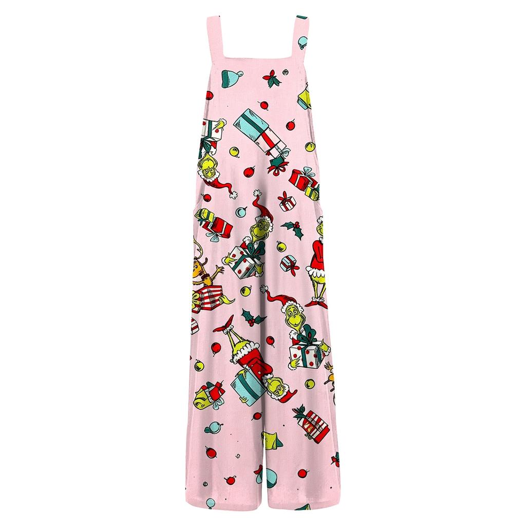 Women's Casual Loose Fit Printed Jumpsuit for Everyday Wear