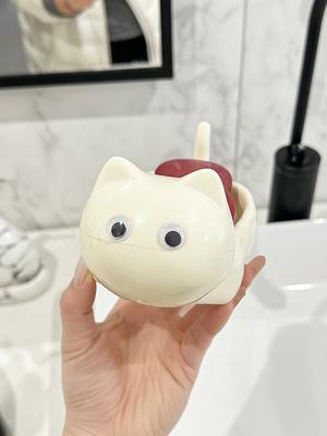 Çizgi Film Sevimli Kedi Banyo Sabunluğu Yaratıcı Kedi Sabunluğu Drenajlı Tuvalet Rafı Sevimli Sabun Yağlığı Banyo Dekorasyonu