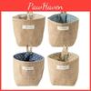 Durable Cotton Linen Hanging Mini Storage Basket For Home Kid Toy Organization Box