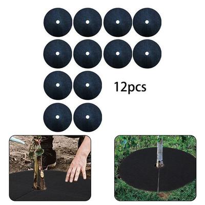 Tapetes de Sombreamento Pendurados Naturais Tecido Não Tecido Protetor de Anel para Árvores