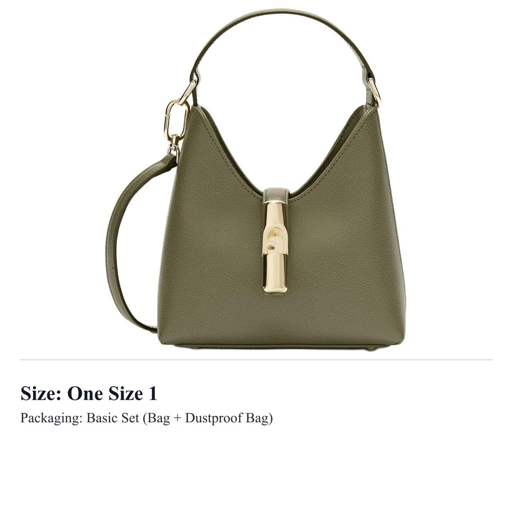 Furla Leather Shoulder Bag Mini Women's Green WE00876-ARE000-10074555S