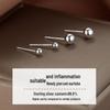 S999 Pure Silver Round Stud Earrings for Women - High-End Cartilage and Ear Piercing Needles to Prevent Clogging