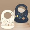 LOFCA 1pc Silicone Bibs For Kids Newborn Baby Bibs Waterproof Silicone Feeding Baby For Toddler Breakfast Feedings Adjustable