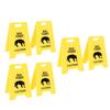 6PCS Dog Vomit Caution Sign Printed Funny Pet Vomit Warning Sign for Yard Home Office Remind Decoration